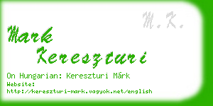 mark kereszturi business card