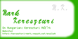 mark kereszturi business card